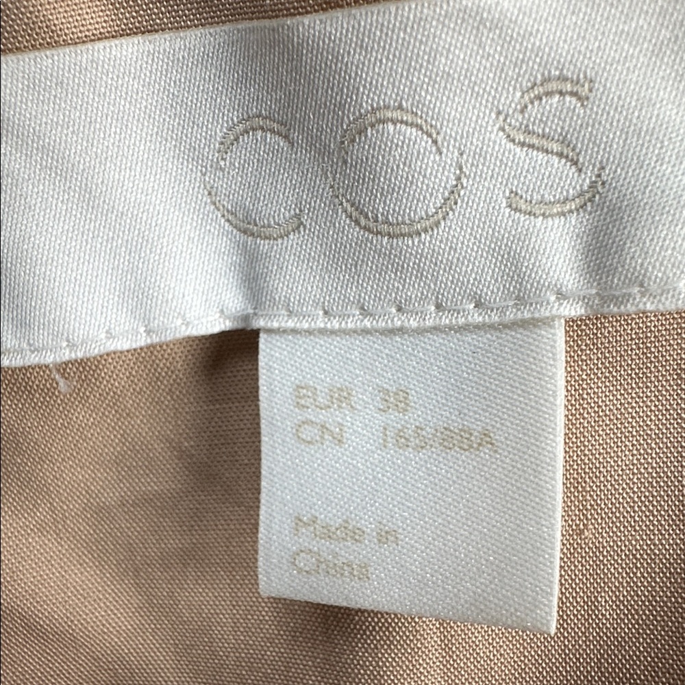COS Embroidered Puff Sleeve Dress - Picture 7 of 13